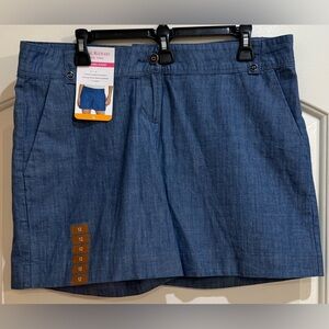 Isaac Mizrahi Tailored Blue Shorts